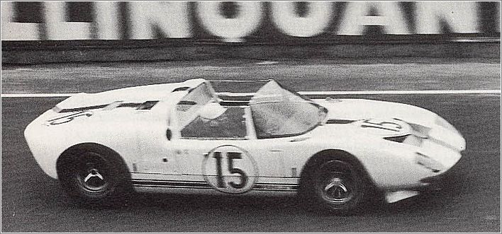 1965 Le Mans - Ford GT Roadster #GT/109 - Ford France driven by Maurice Trintignant and Guy Ligier.