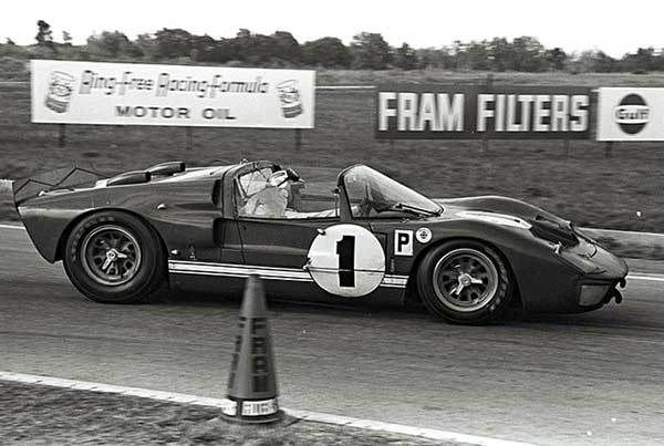 1966 Sebring 12 Hour winner - Ford GT40 MKII Roadster (X1) #GT/110a -  Shelby-America Inc. driven by Ken Miles and Lloyd Ruby.
